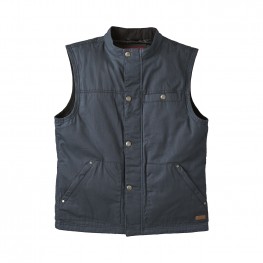 Men's Casual Retro Waxed Cotton Vest -Black 286972502